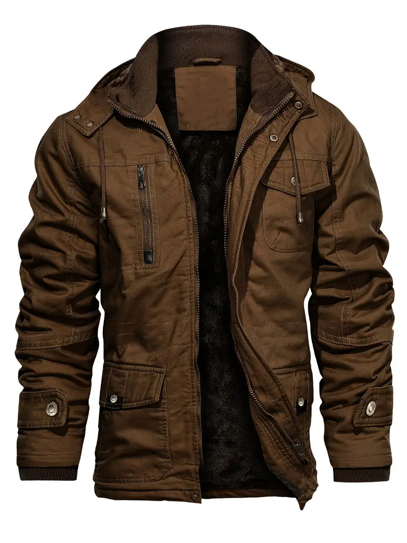 Bombjack Men’s Heavyweight Winter Jacket – Thermal Insulated Cold Weather