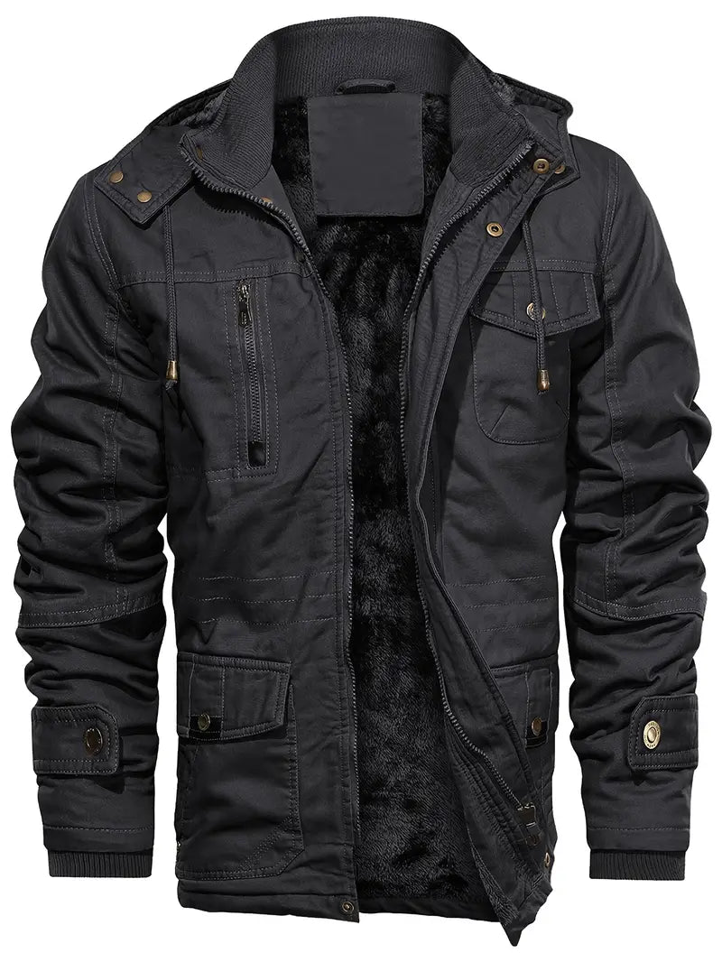 Bombjack Men’s Heavyweight Winter Jacket – Thermal Insulated Cold Weather